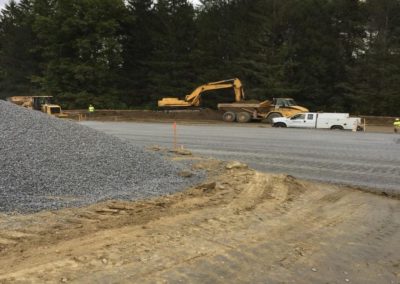 Cutting Parking Lot to Subgrade