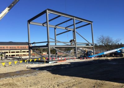 Erecting Steel at Studio B