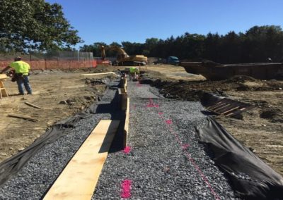 Forming Footings at Cafe