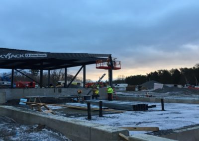 Installing Exterior Framing at Back of House