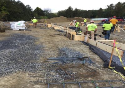 Installing Rebar at Cafe Footing