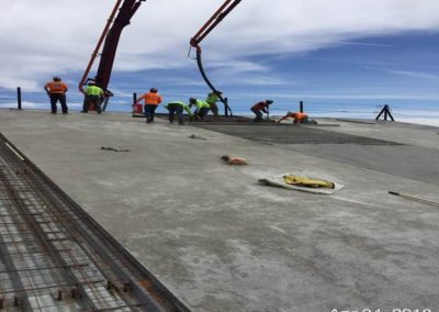 Pouring roof slab at Studio A