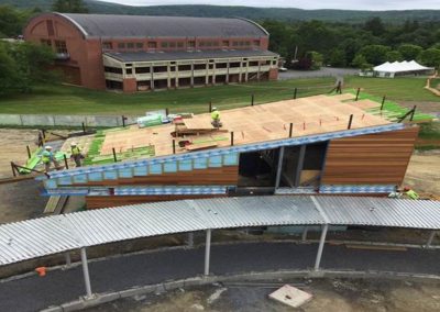 Roof sheathing at Studio C