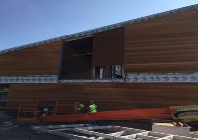 Louvers and curtainwall at Studio B