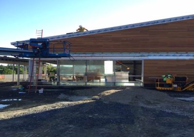 Metal roofing and glazing at Studio B