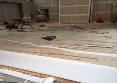 Maple flooring in Studio