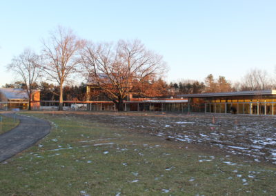 View of Building Site from Ozawa Hall Pathway